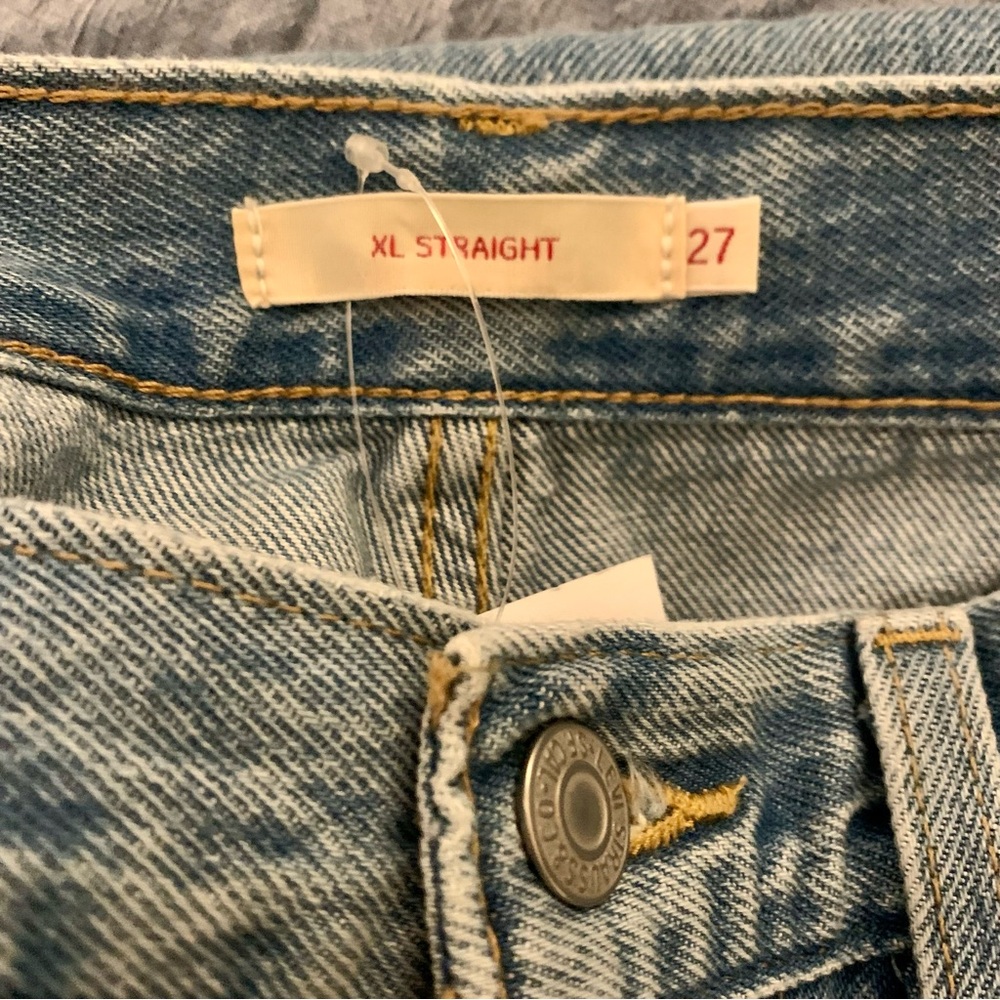 Levi’s XL Baggy Straight Jeans 100% Cotton NWOT Size 27 - Picture 6 of 6